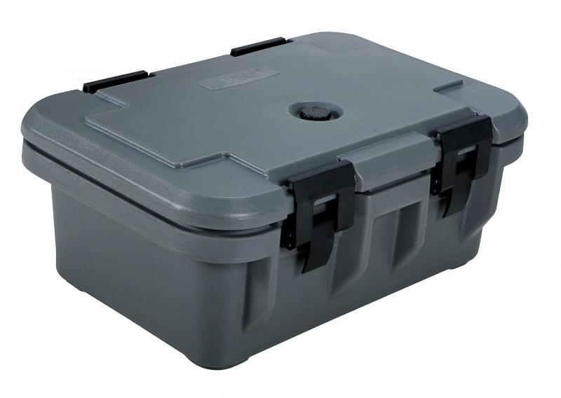 Gray Insulated Food Pan Carrier with 6� Depth